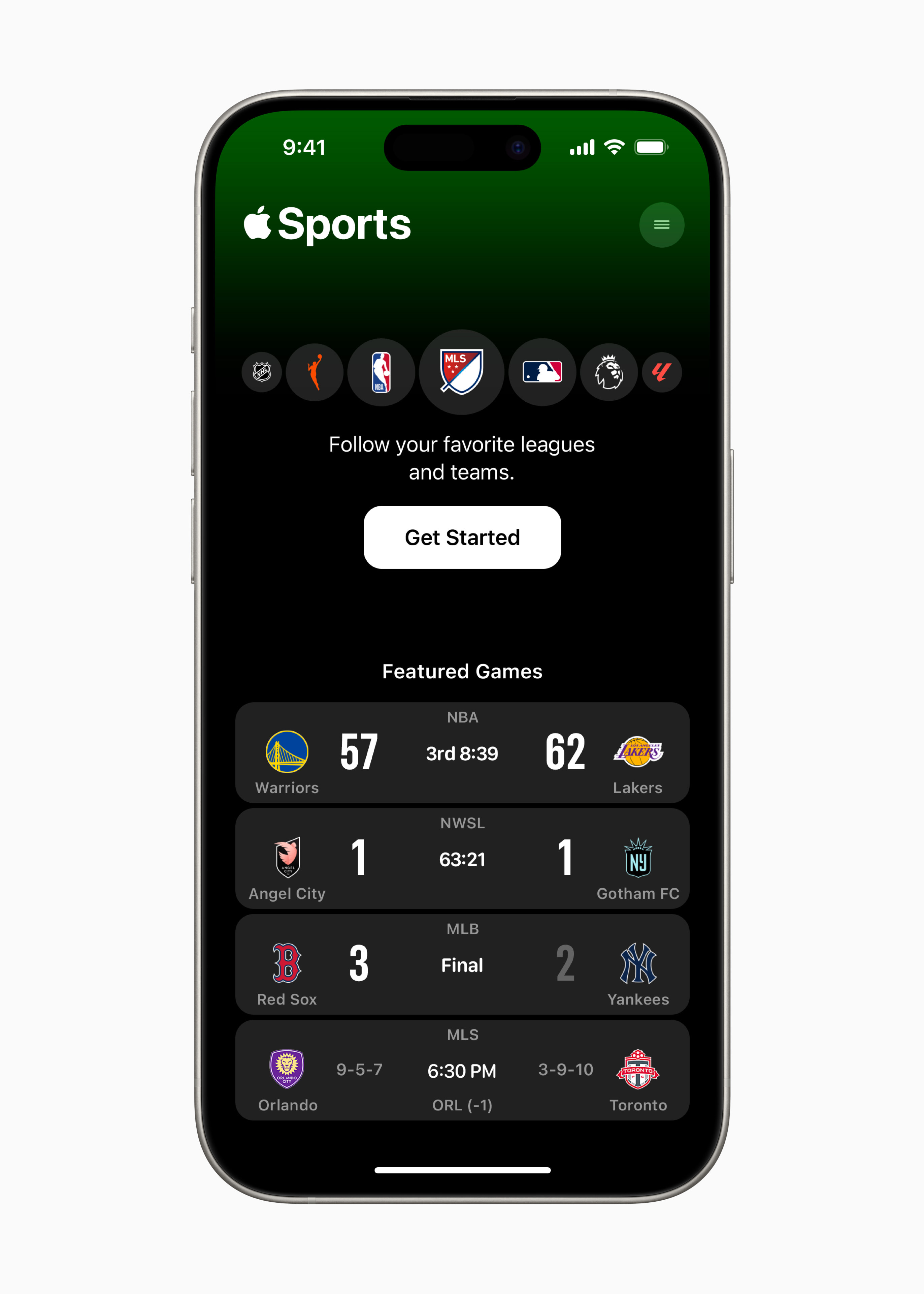 Apple Sports app